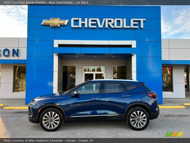 Blue Glow Metallic / Jet Black 2023 Chevrolet Blazer Premier