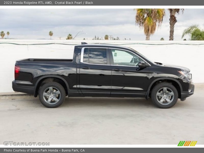 Crystal Black Pearl / Black 2023 Honda Ridgeline RTL AWD
