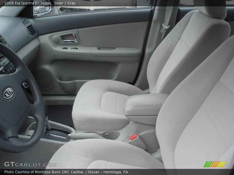 Silver / Gray 2008 Kia Spectra EX Sedan