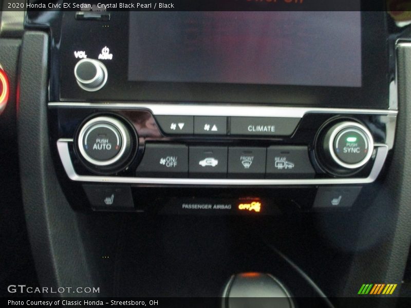 Crystal Black Pearl / Black 2020 Honda Civic EX Sedan