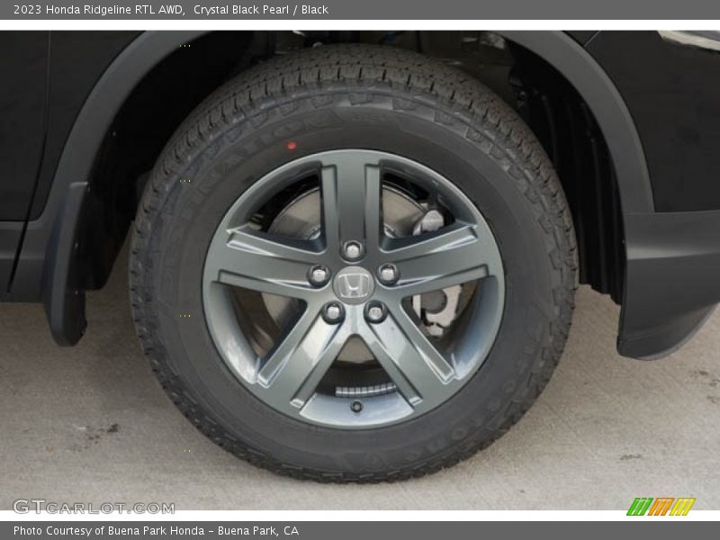 Crystal Black Pearl / Black 2023 Honda Ridgeline RTL AWD