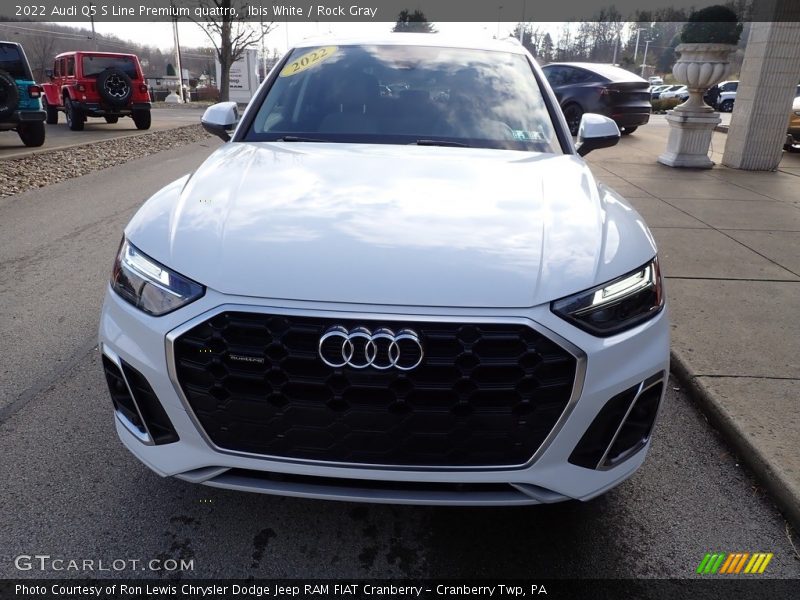 Ibis White / Rock Gray 2022 Audi Q5 S Line Premium quattro