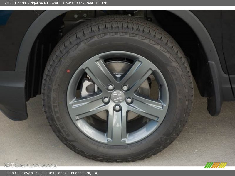 Crystal Black Pearl / Black 2023 Honda Ridgeline RTL AWD