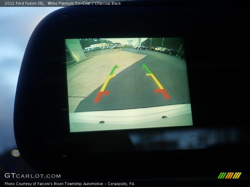 White Platinum Tri-Coat / Charcoal Black 2012 Ford Fusion SEL