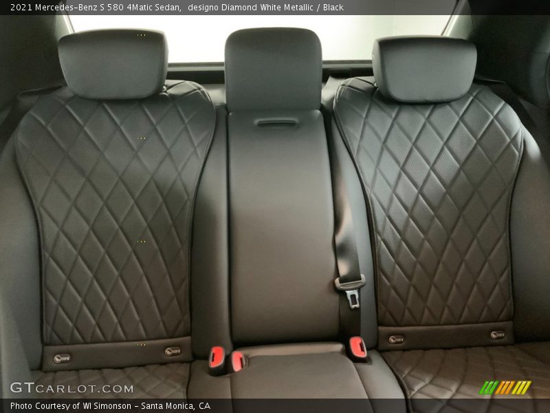 designo Diamond White Metallic / Black 2021 Mercedes-Benz S 580 4Matic Sedan