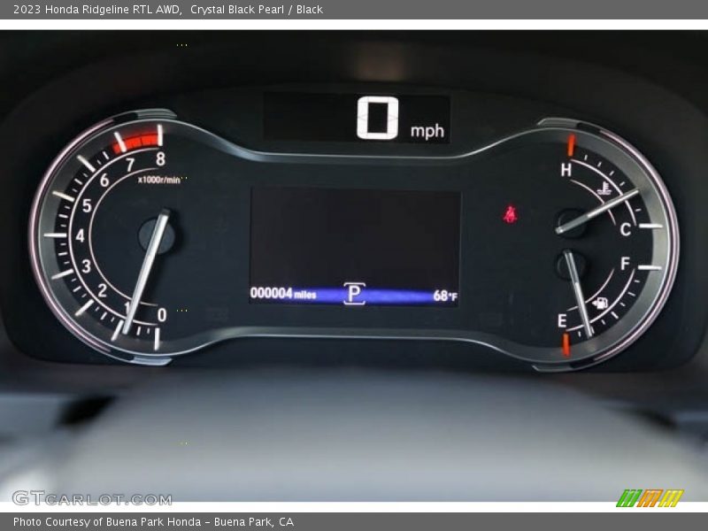 Crystal Black Pearl / Black 2023 Honda Ridgeline RTL AWD