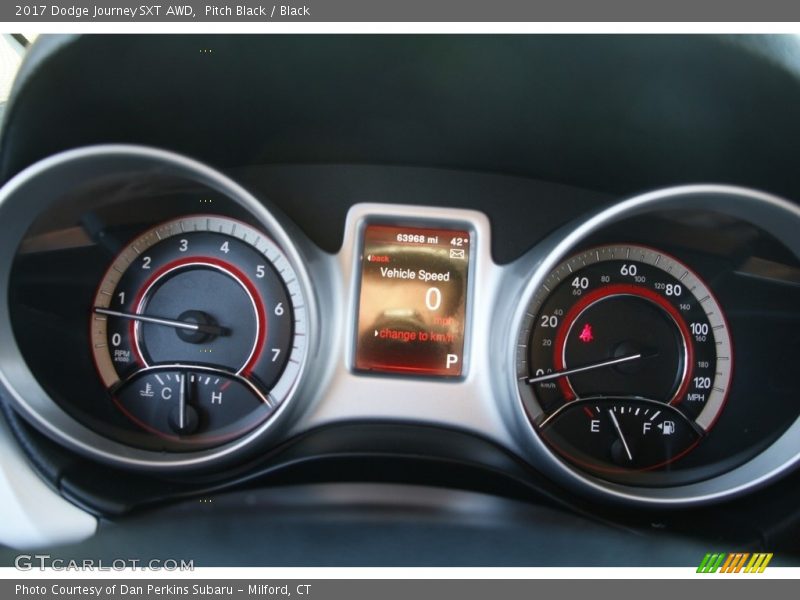 Pitch Black / Black 2017 Dodge Journey SXT AWD