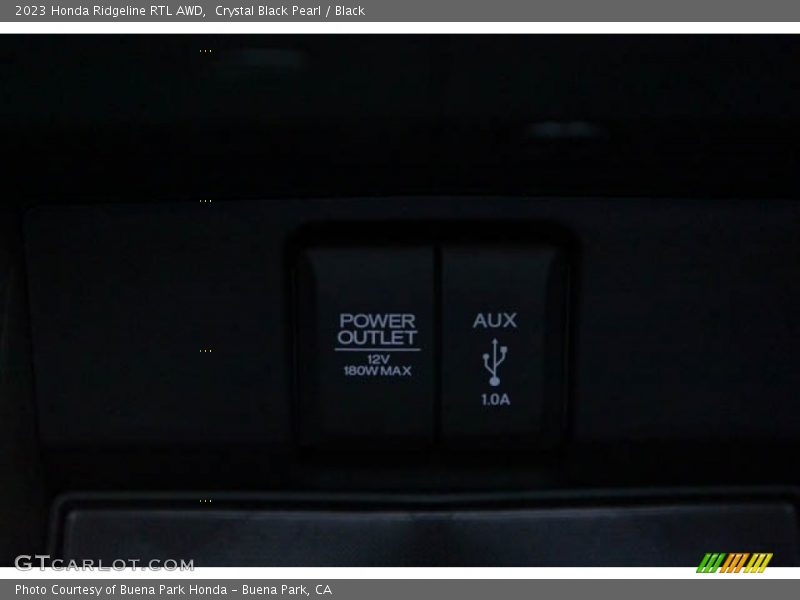 Crystal Black Pearl / Black 2023 Honda Ridgeline RTL AWD