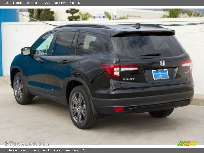 Crystal Black Pearl / Black 2022 Honda Pilot Sport