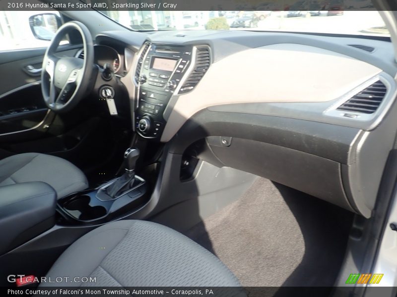Sparkling Silver / Gray 2016 Hyundai Santa Fe Sport AWD
