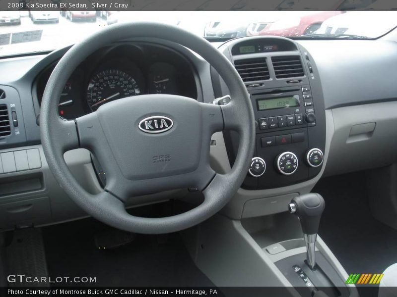 Silver / Gray 2008 Kia Spectra EX Sedan