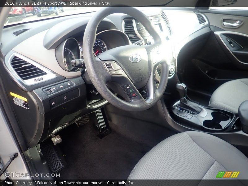 Sparkling Silver / Gray 2016 Hyundai Santa Fe Sport AWD