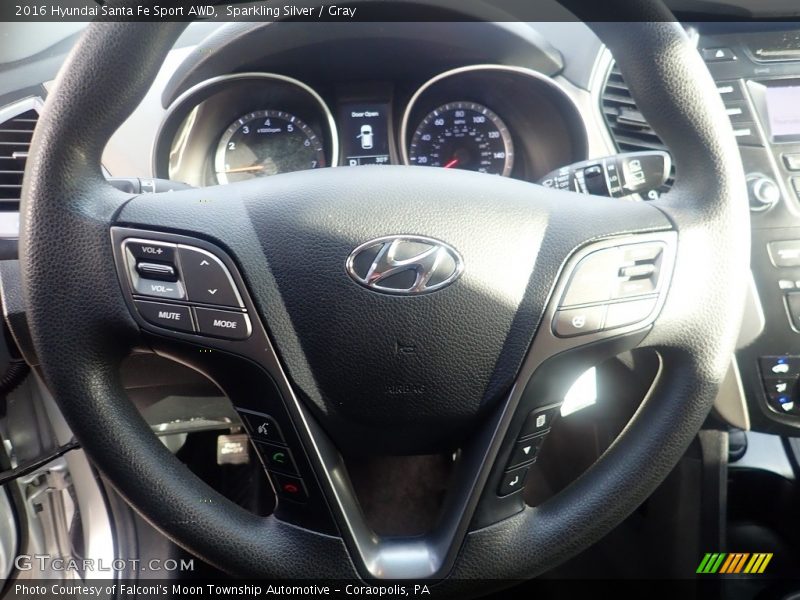 Sparkling Silver / Gray 2016 Hyundai Santa Fe Sport AWD