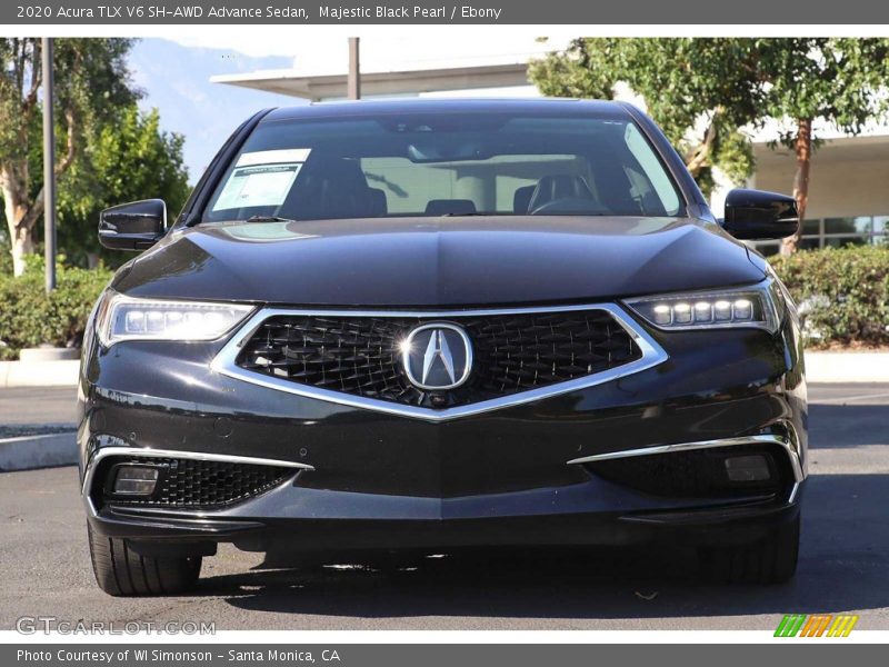 Majestic Black Pearl / Ebony 2020 Acura TLX V6 SH-AWD Advance Sedan