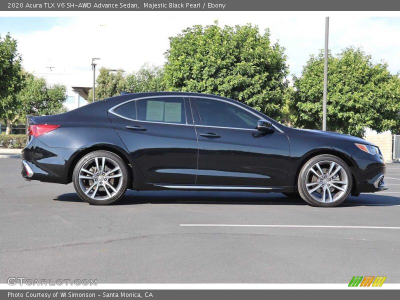 Majestic Black Pearl / Ebony 2020 Acura TLX V6 SH-AWD Advance Sedan