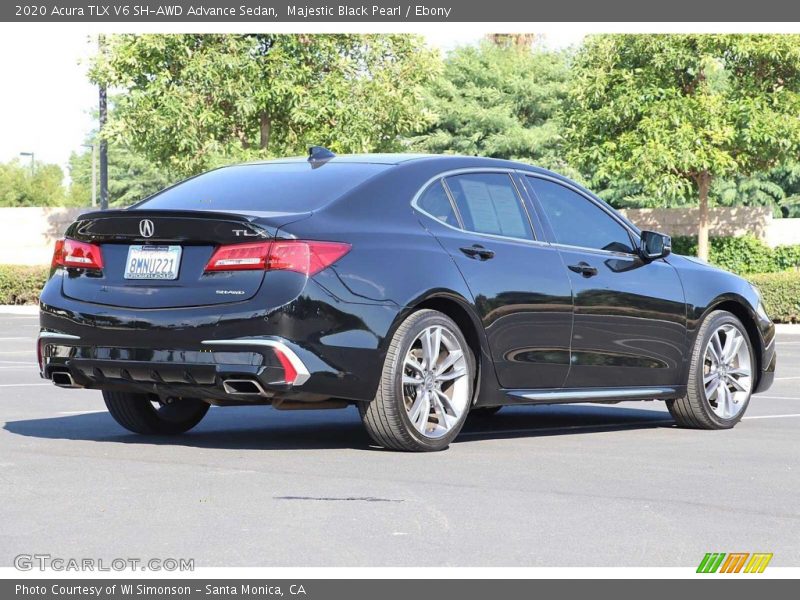 Majestic Black Pearl / Ebony 2020 Acura TLX V6 SH-AWD Advance Sedan