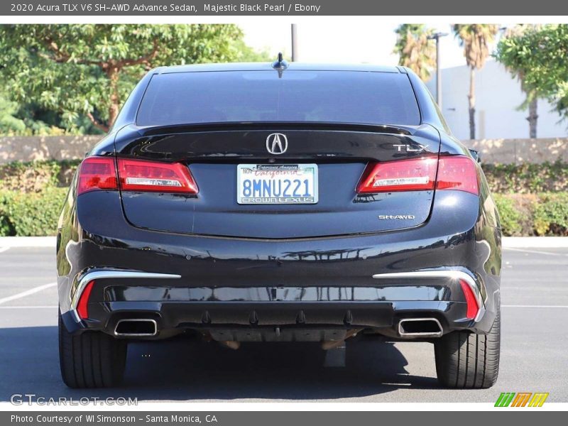 Majestic Black Pearl / Ebony 2020 Acura TLX V6 SH-AWD Advance Sedan