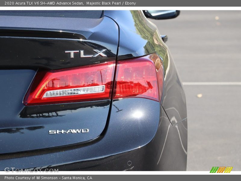 Majestic Black Pearl / Ebony 2020 Acura TLX V6 SH-AWD Advance Sedan