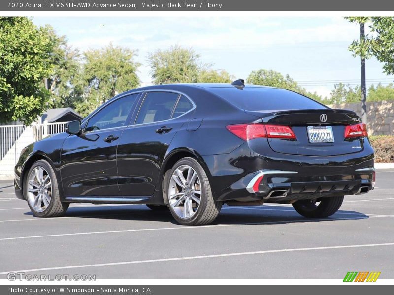 Majestic Black Pearl / Ebony 2020 Acura TLX V6 SH-AWD Advance Sedan