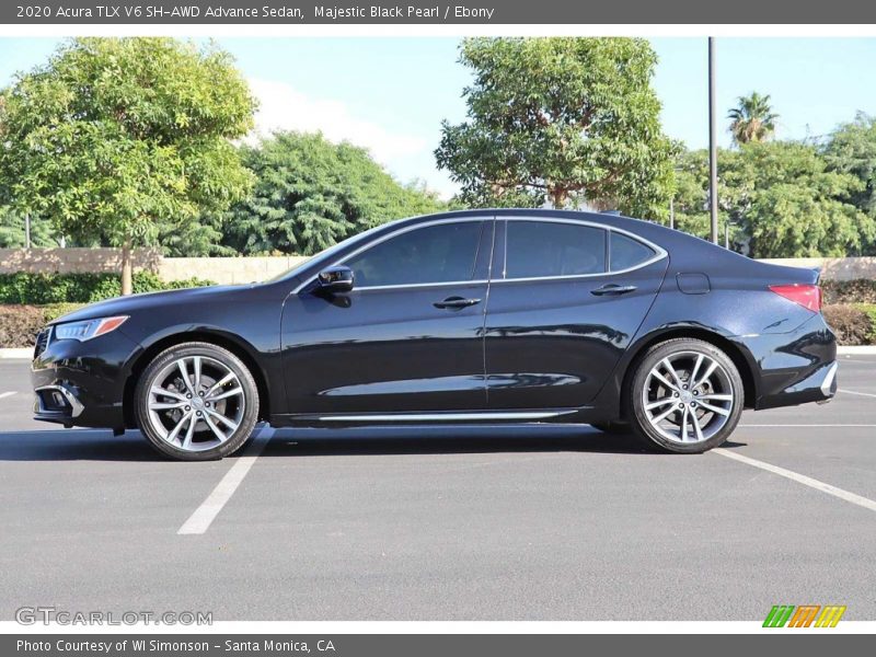 Majestic Black Pearl / Ebony 2020 Acura TLX V6 SH-AWD Advance Sedan