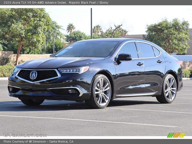 Majestic Black Pearl / Ebony 2020 Acura TLX V6 SH-AWD Advance Sedan