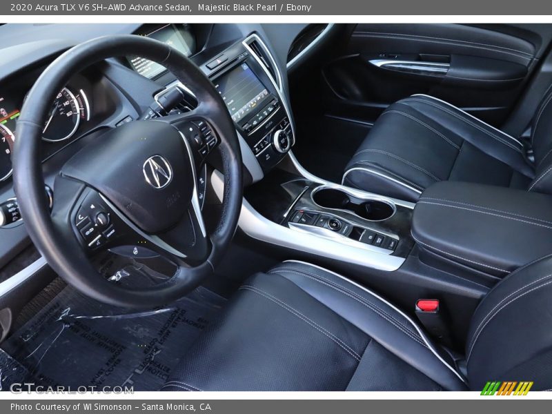 Majestic Black Pearl / Ebony 2020 Acura TLX V6 SH-AWD Advance Sedan