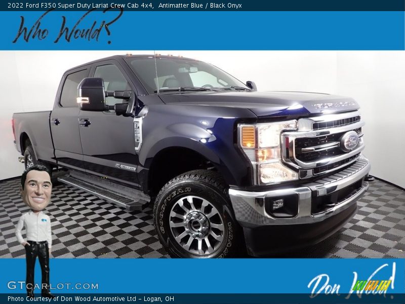 Antimatter Blue / Black Onyx 2022 Ford F350 Super Duty Lariat Crew Cab 4x4