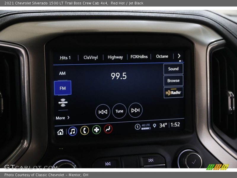 Audio System of 2021 Silverado 1500 LT Trail Boss Crew Cab 4x4