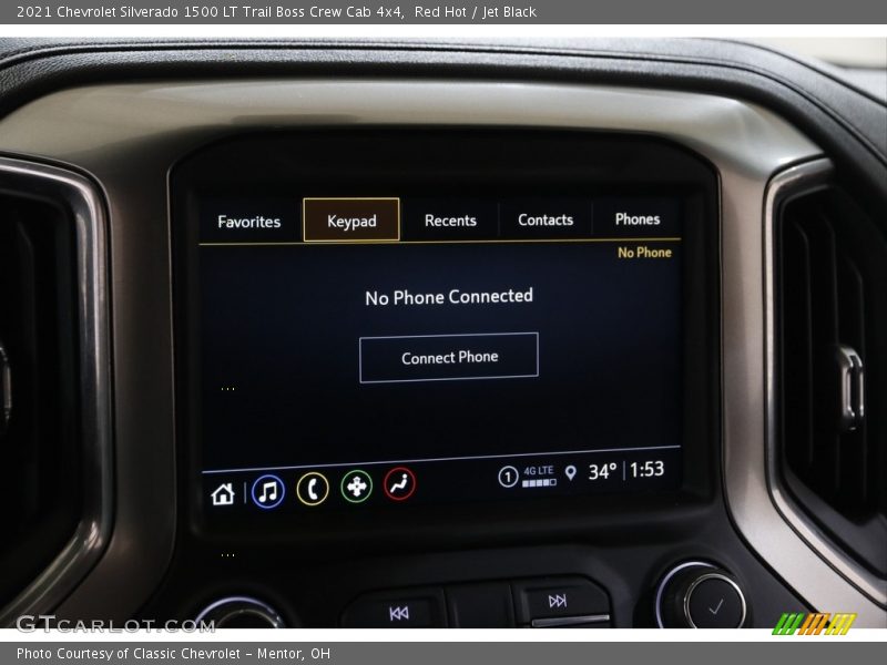 Red Hot / Jet Black 2021 Chevrolet Silverado 1500 LT Trail Boss Crew Cab 4x4