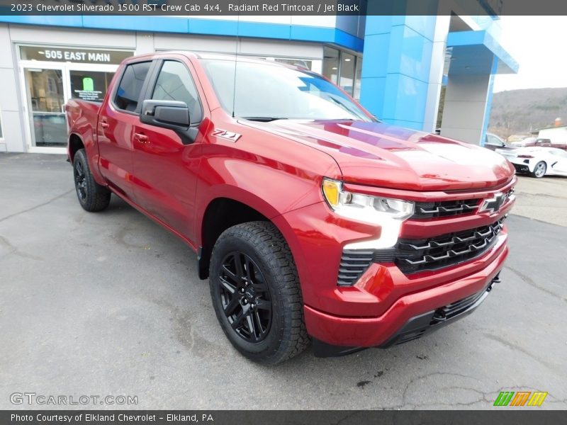 Radiant Red Tintcoat / Jet Black 2023 Chevrolet Silverado 1500 RST Crew Cab 4x4
