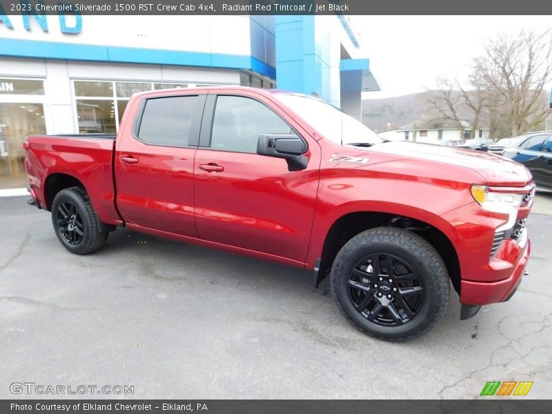 Radiant Red Tintcoat / Jet Black 2023 Chevrolet Silverado 1500 RST Crew Cab 4x4