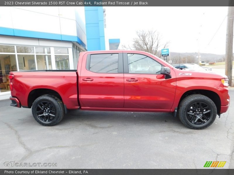 Radiant Red Tintcoat / Jet Black 2023 Chevrolet Silverado 1500 RST Crew Cab 4x4