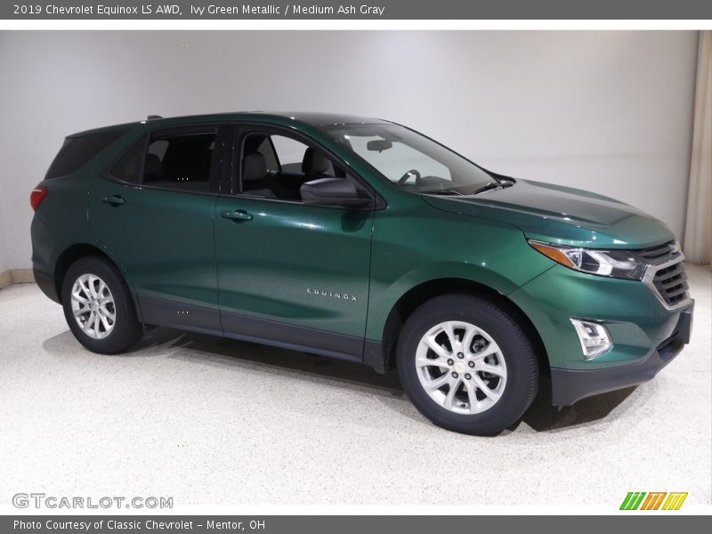 Ivy Green Metallic / Medium Ash Gray 2019 Chevrolet Equinox LS AWD