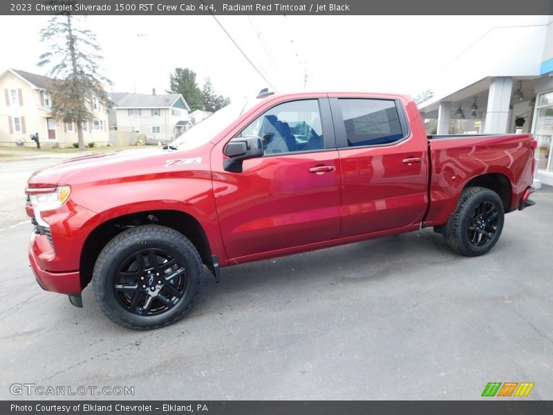 Radiant Red Tintcoat / Jet Black 2023 Chevrolet Silverado 1500 RST Crew Cab 4x4