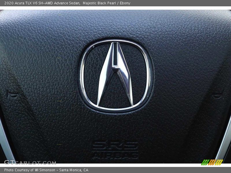 Majestic Black Pearl / Ebony 2020 Acura TLX V6 SH-AWD Advance Sedan