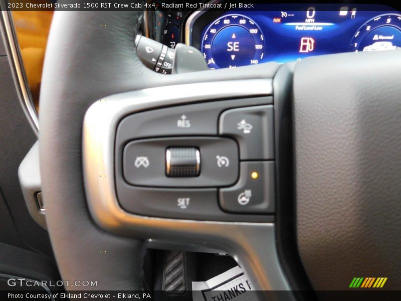 Radiant Red Tintcoat / Jet Black 2023 Chevrolet Silverado 1500 RST Crew Cab 4x4