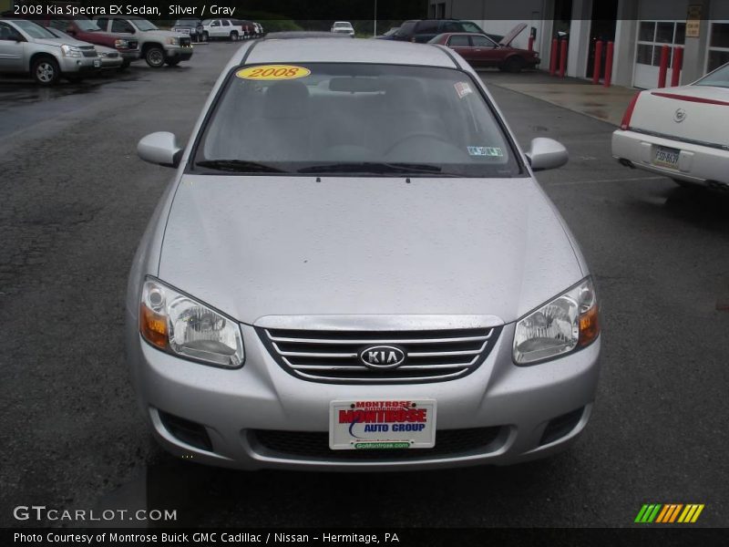 Silver / Gray 2008 Kia Spectra EX Sedan