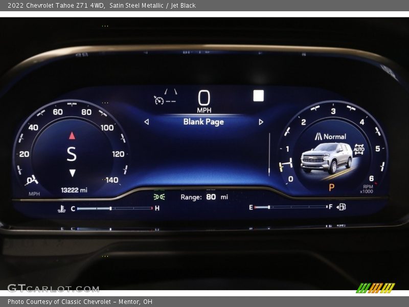 Satin Steel Metallic / Jet Black 2022 Chevrolet Tahoe Z71 4WD