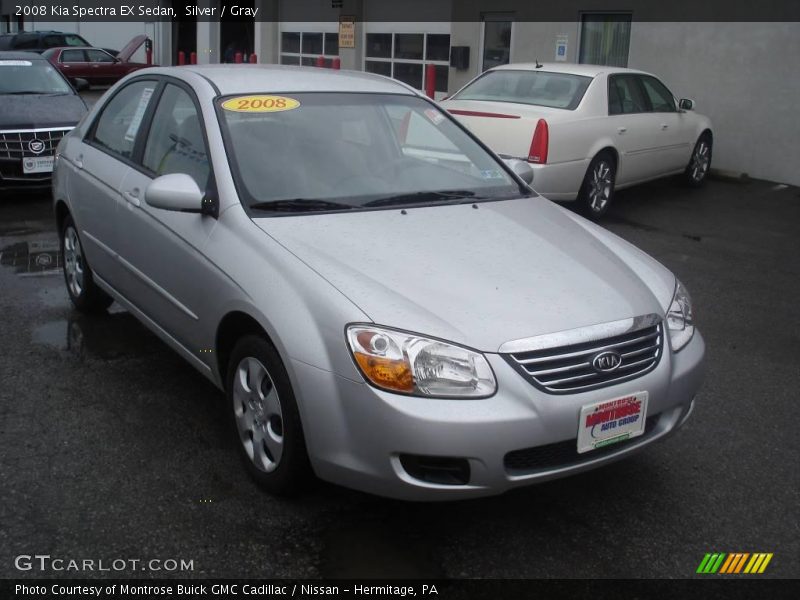 Silver / Gray 2008 Kia Spectra EX Sedan