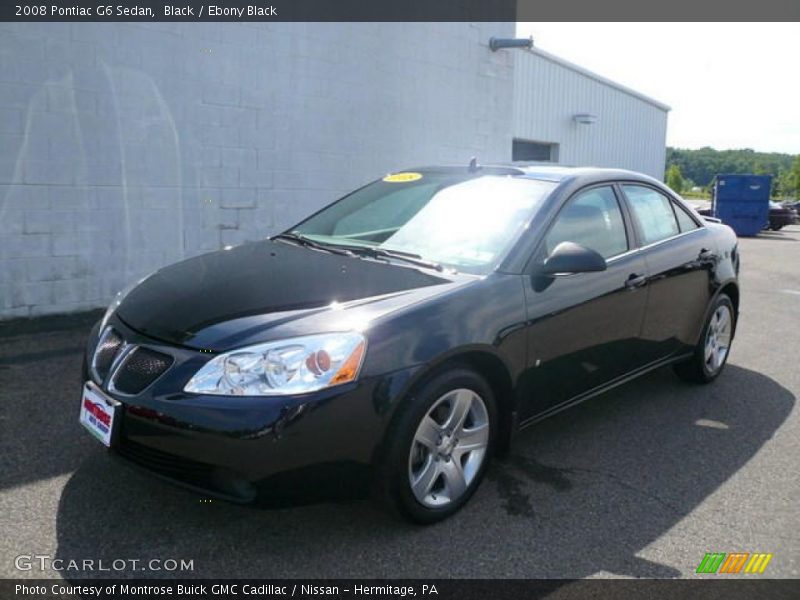 Black / Ebony Black 2008 Pontiac G6 Sedan