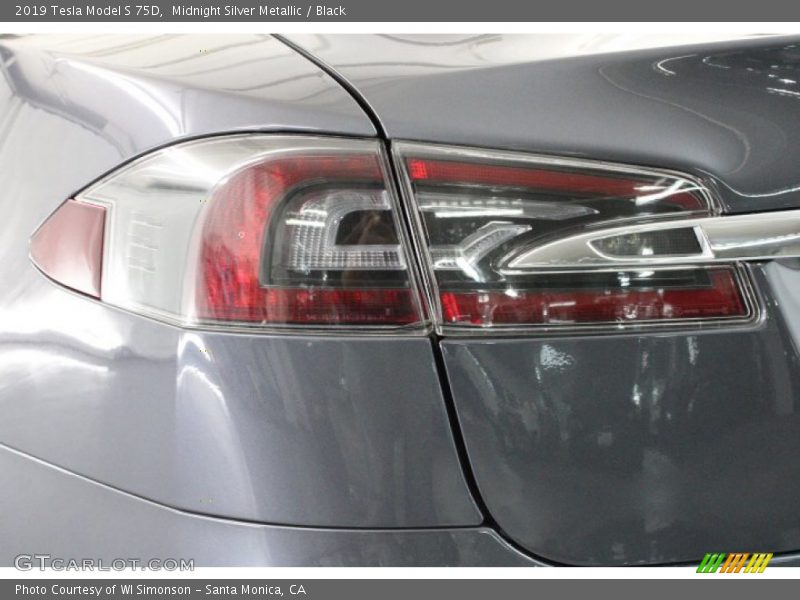 Midnight Silver Metallic / Black 2019 Tesla Model S 75D