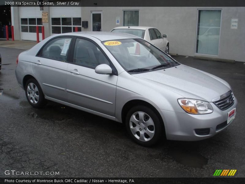 Silver / Gray 2008 Kia Spectra EX Sedan