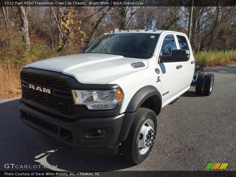 Bright White / Black/Diesel Gray 2022 Ram 4500 Tradesman Crew Cab Chassis