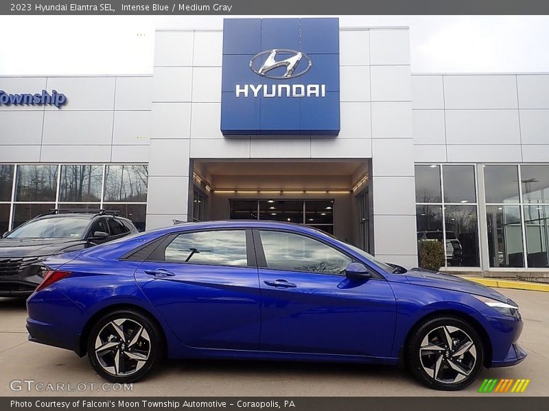 Intense Blue / Medium Gray 2023 Hyundai Elantra SEL