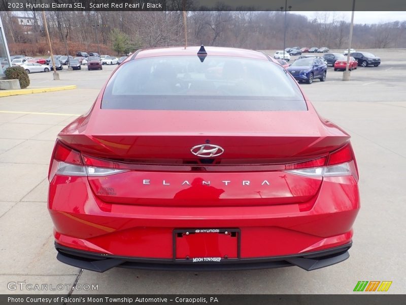 Scarlet Red Pearl / Black 2023 Hyundai Elantra SEL