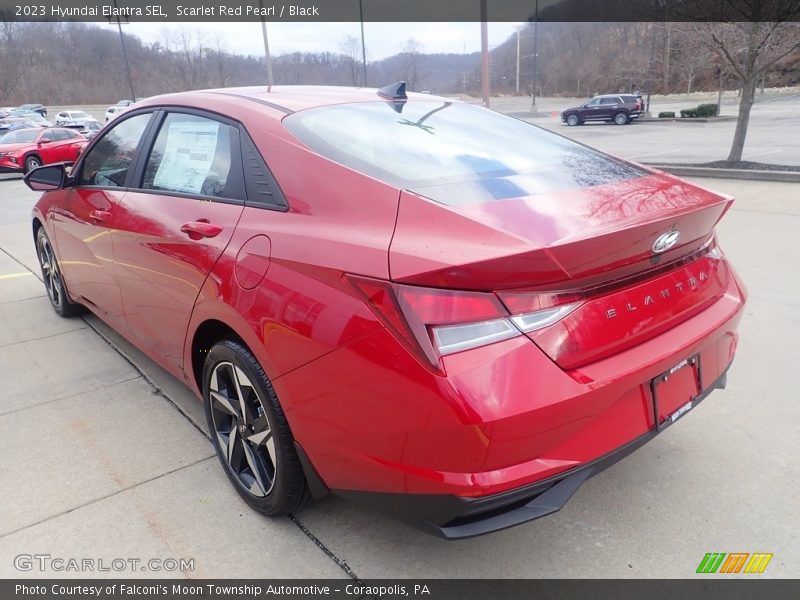 Scarlet Red Pearl / Black 2023 Hyundai Elantra SEL