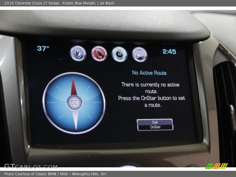 Kinetic Blue Metallic / Jet Black 2016 Chevrolet Cruze LT Sedan