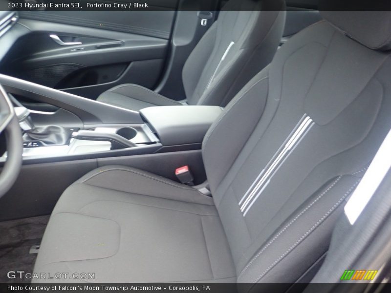Portofino Gray / Black 2023 Hyundai Elantra SEL
