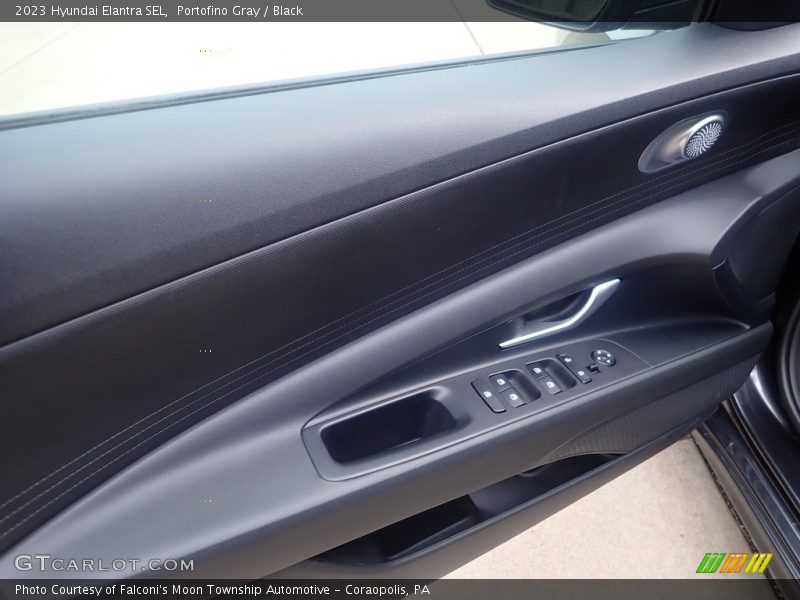 Portofino Gray / Black 2023 Hyundai Elantra SEL