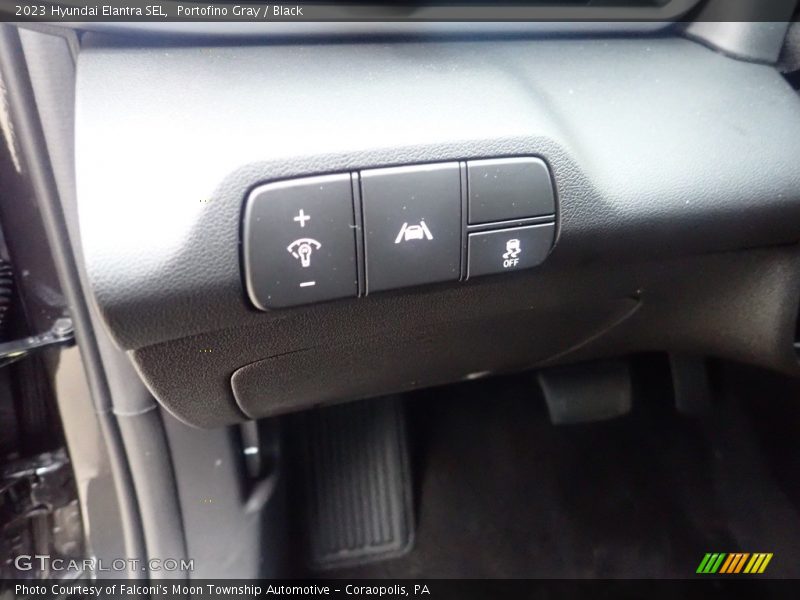 Portofino Gray / Black 2023 Hyundai Elantra SEL